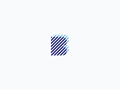 B-B branding design font logo