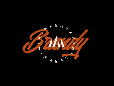 Himalayan Brandy font graphic design illustration logo