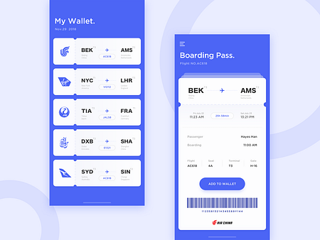 Boarding Pass by Hannnyeuuu on Dribbble