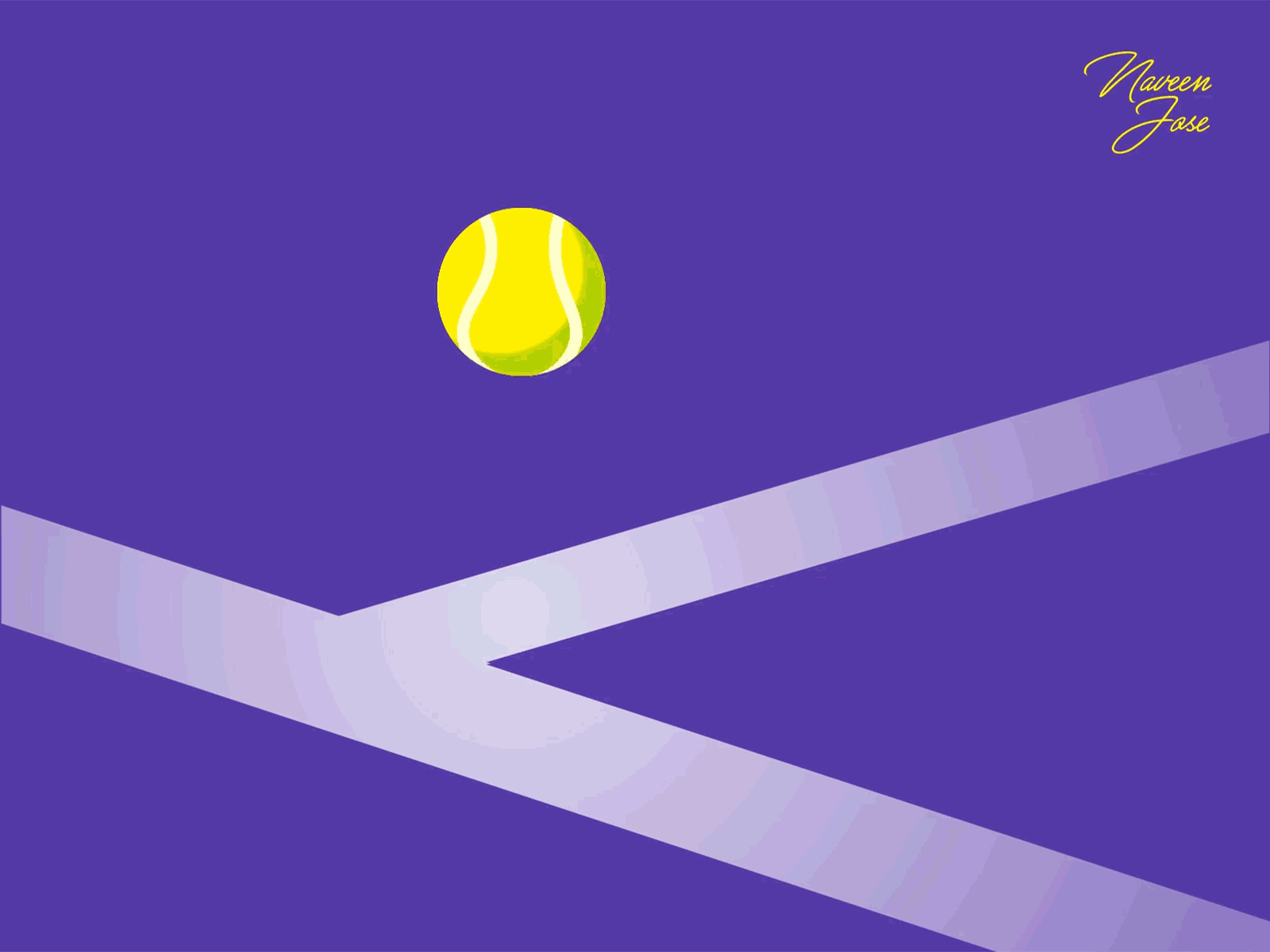 Roger, Rafael, Novak, Serina, Maria..all hail the tennis ball! aftereffects animation athletics ball cubstudio gif minimal motion sports tennis