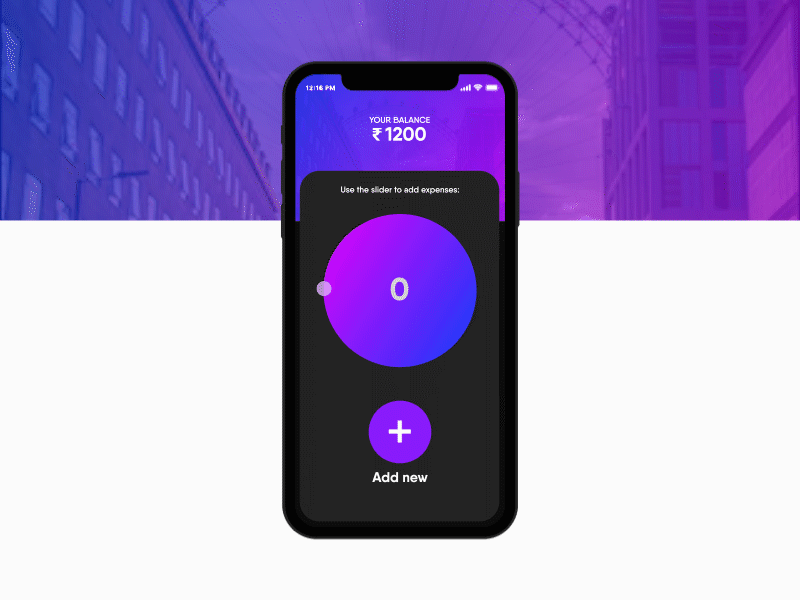 Daily Expense tracker app UI 📱😊 animation app color daily expense gradient interactive iphone ui user experience user interface ux