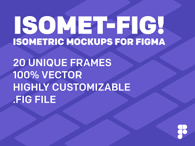 Isomet-fig! Isometric Mockups for Figma .fig branding creativemarket design figma figmadesign isometric illustration isometric mockups mockup perspective mockup slide ui vector