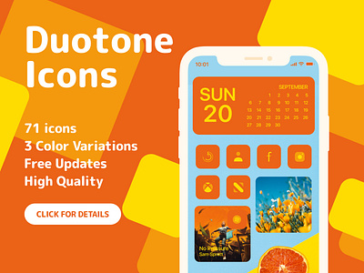 Duotone Icons for iOS14 - Orange