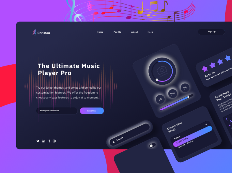 Ultimate Music Player Pro by Christan on Dribbble