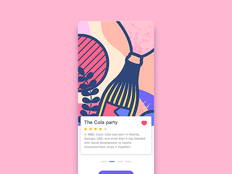 Cherry Blossom Cola by olegelo on Dribbble