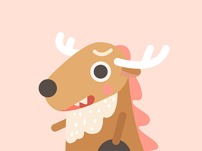 Deer deer funny illustration sketch