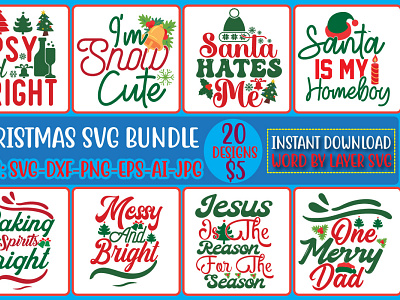 Christmas Svg Bundle christmas svg bundle farmhouse christmas farmhouse christmas svg