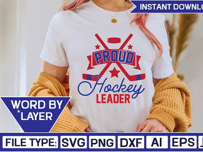 Proud Hockey Leader Svg Cut File