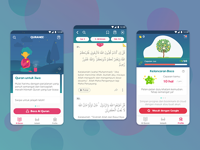 Quran App for Gen-Z (MVP) al quran gamification illustration interaction ui user experience user interface