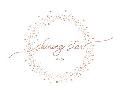 Shining Star Logo Design logo design pink logo shining star