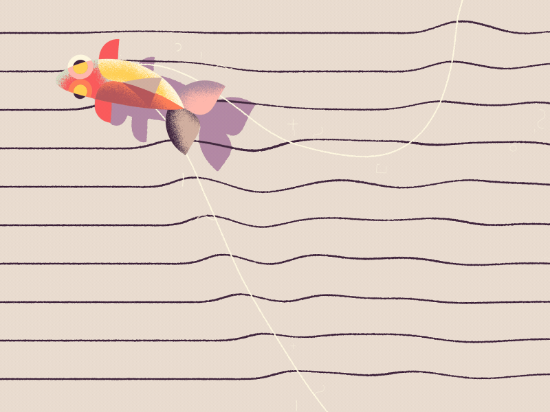 Agassiz' Fish animation desiring god fish transition