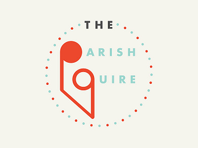 The Parish Quire Logo logo music note quire type