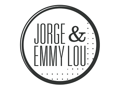 Jorge & Emmy Lou logo type