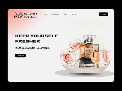 PERFUME WEBSITE landing landingpage perfume ui ux web webpage website