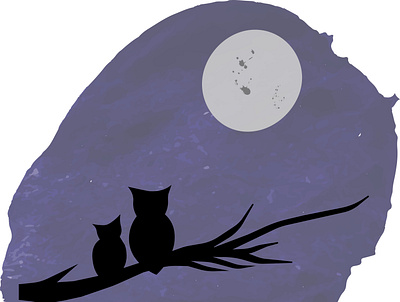 Owls and night sky home decor