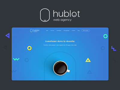 Hublot - Agency Website Design agency design digital flat landing ui web web design webdesign