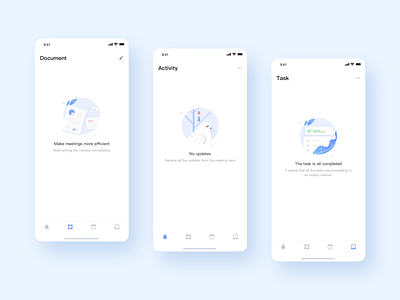 Empty Page app illustration ui