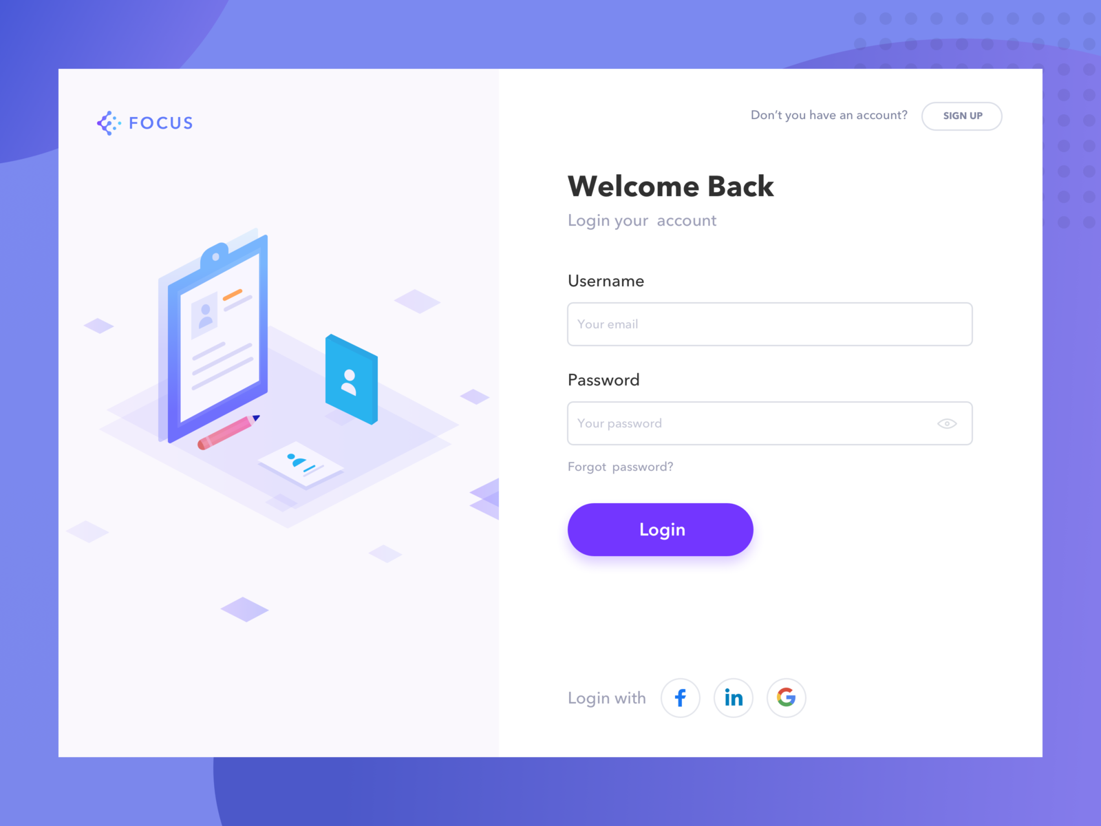 Sign In illustration login process ui web