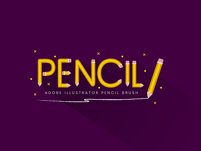 Pencil Pattern Brush - Adobe Illustrator Tutorial adobe brush custom brushes custom lettering design illustration pencil type typogaphy vector vector art vector artworks