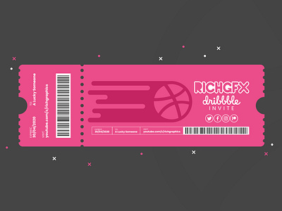 Ticket Design - Adobe Illustrator Tutorial + Dribbble Invite