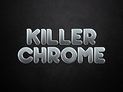 Shiny Chrome Text Effect - Adobe Photoshop Tutorial chrome chrome text chrome type chrometype photoshop photoshop art type type art type design typeface