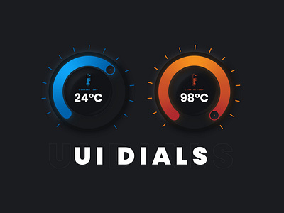 Circular Thermostat UI Dial Design - Adobe Illustrator Tutorial