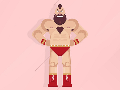 Vector Character Design - Street Fighter Zangief