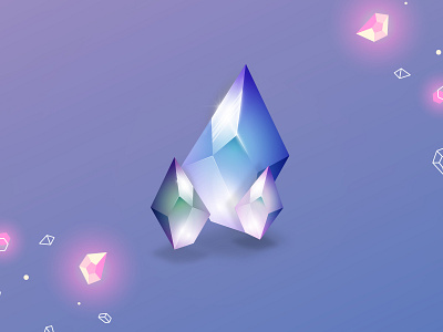 3D Abstract Crystals in Adobe Illustrator