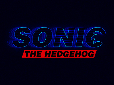 Sonic the Hedgehog Movie Logo in Adobe Illustrator