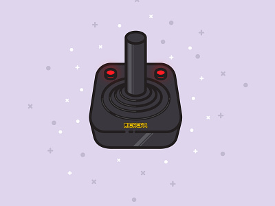 Retro Joystick Illustration Design in Adobe Illustrator adobe illustrator design digital games illustration illustrator vector vector art vector artwork vector artworks