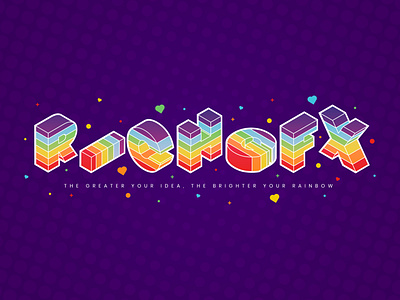 Isometric Rainbow Text Effect in Adobe Illustrator