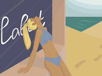 море лето пляж app graphic design illustration