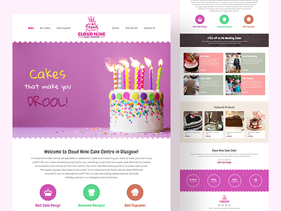 Cloud Nine - Website branding design graphic design