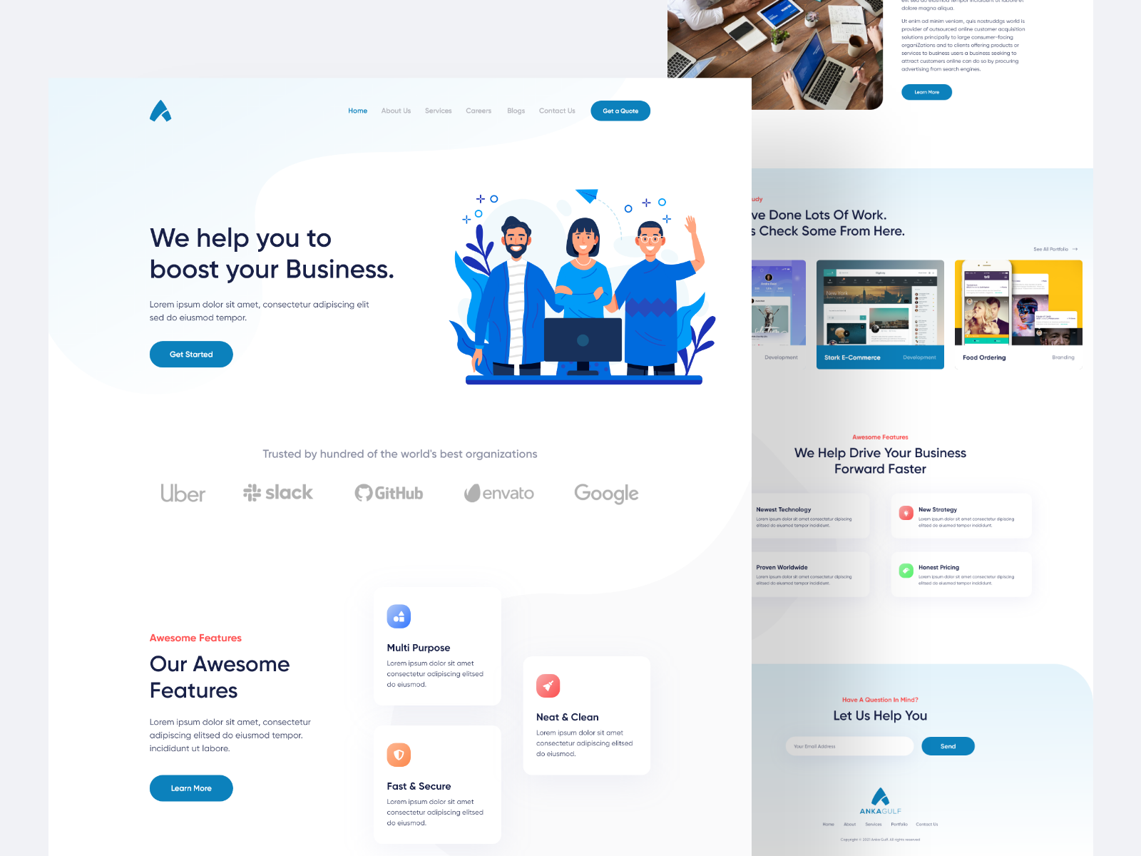 Anka Gulf - Web Design by Adeel Moavia on Dribbble