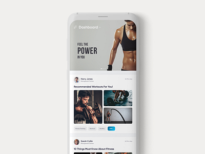 Fitness App app ui ux