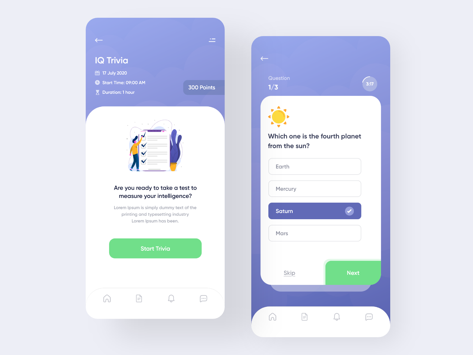 Trivia App by Adeel Moavia on Dribbble