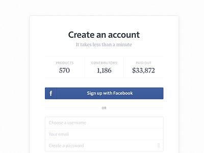 Assembly — Sign Up & Log In account asm assembly facebook idea log in minimalist product sign in sign up