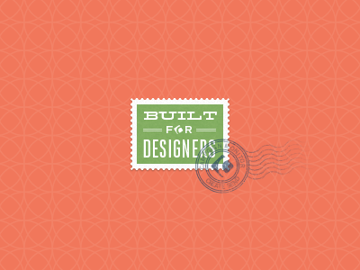 Built for Designers ad deck dribbble stamp typography