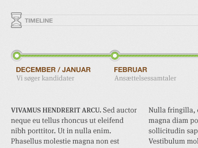 Counting down... earthy glyph timeline typography