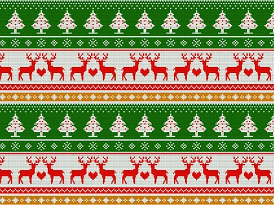 Ugly Christmas Sweater Pattern branding desi design graphic design illustration logo typography ui ux vector