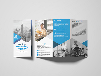 Creative Trifold Brochure Design branding graphic design logo tri fold brochure ui