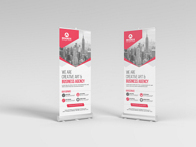 Creative Roll up Banner Design branding creative rollup banner design design flyer graphic design illustration logo roll ui ux vector