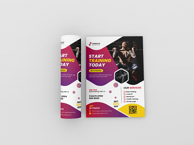 GYM fitness flyer design marathon