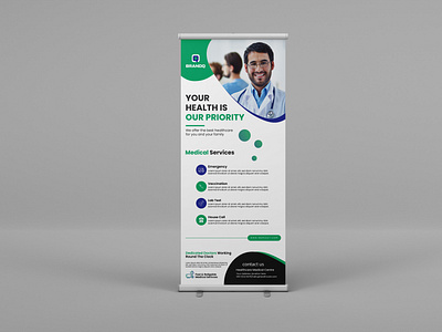 Medical roll up banner design