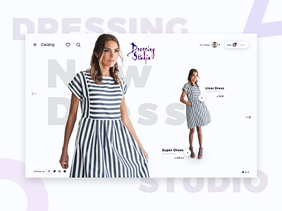Dressing Studio Design Concept app design ecommerce fashion shop ui ux website