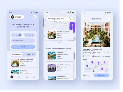 MyHotels - Booking App UI Exploration app application booking bookingapp bookinghotel cutedesign design exploration fyp graphic design hotel hotels illustration like logo mobile popular ui ux viral