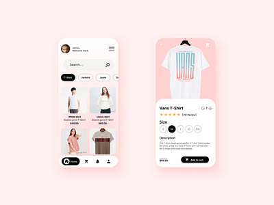 MYT-Shirt - Shopping App UI Exploration app application branding cutedesign design fyp graphic design illustration like logo onlineshopp popular shirt shop shopping t shirt typography ui ux viral