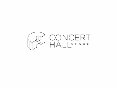Concert Hall Group / 2020 concert hall logo monogram logo н с