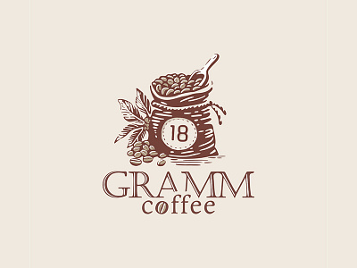 18 GRAMM coffee branding coffee design logo logocoffee typography vector