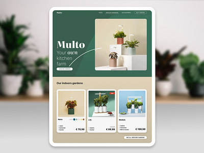 Multo – home kitchen farm farm green home farm kitchen farm plant redesign ui web design